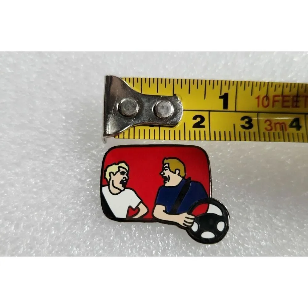 YouTube Logo Button Pinback Hat Pin Collectible Internet Culture‎ Accessory